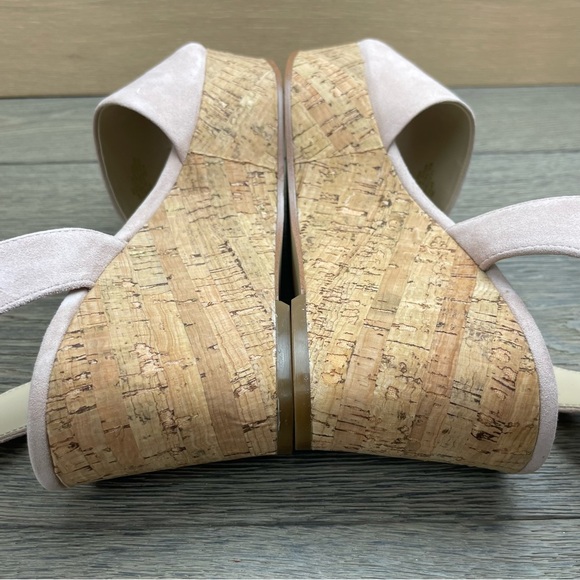 Marc Fisher Womens Rillia Suede Open Toe Casual Platform Pink Sandals - Size 8 - Picture 11 of 17